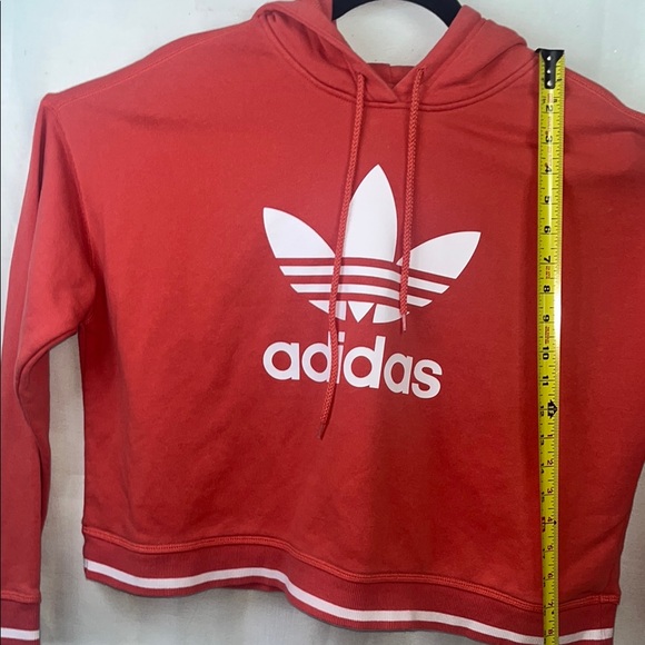 adidas Coral Red Crew Neck Sweater - Picture 8 of 8